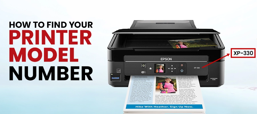 How to find your printer model number