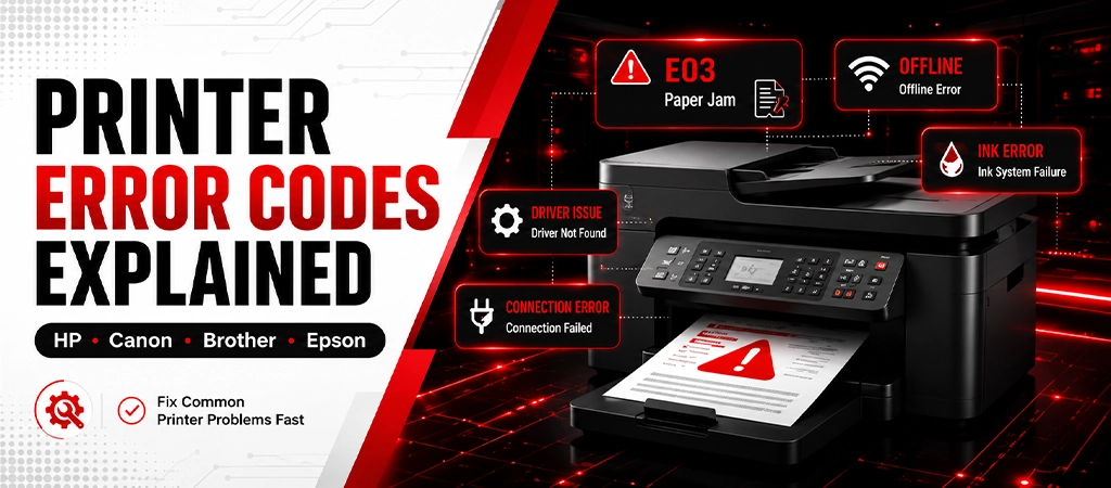 Printer Error Codes Explained: HP, Canon, Brother, and Epson
