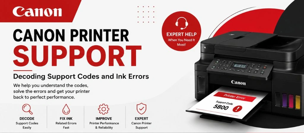 Canon Printer Support Decoding Support Codes and Ink Errors