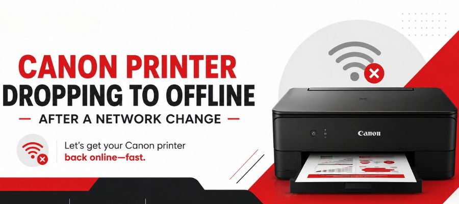 Canon printer dropping to offline