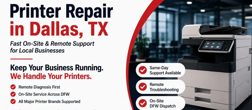 Printer Repair in Dallas: Fast, Reliable Service for DFW Businesses