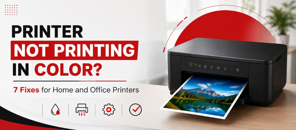 flowy-dark-haired-woman Printer Not Printing in Color? 7 Fixes for Home and Office Printers