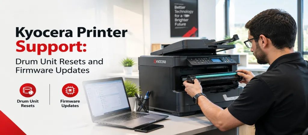 Kyocera Printer Support: Drum Unit Resets and Firmware Updates