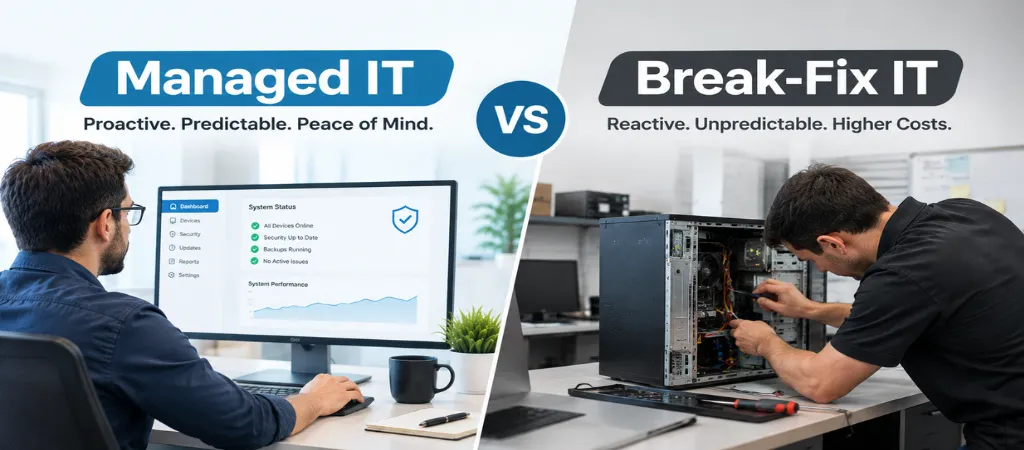 Managed IT vs Break-Fix IT Support: Which Model Actually Saves Money?